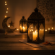 Metal Ramadan Lantern 2 Pcs